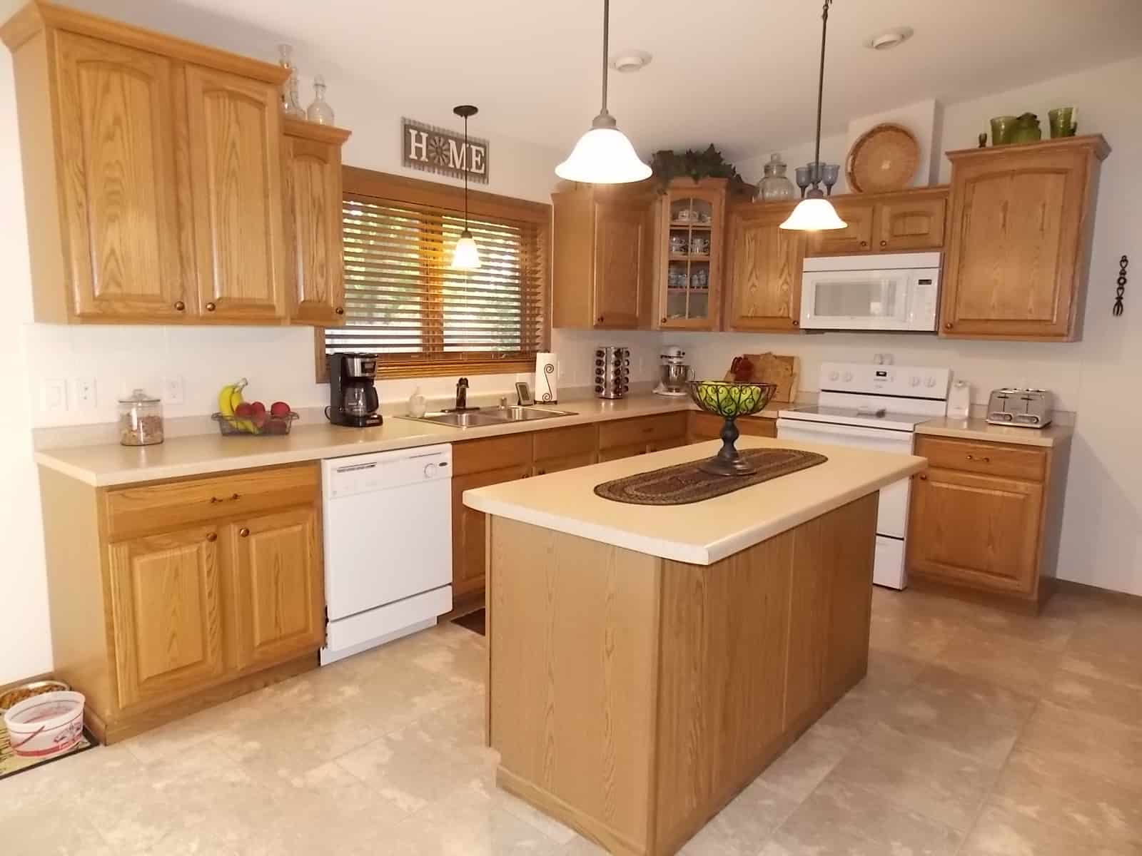 kitchen with island